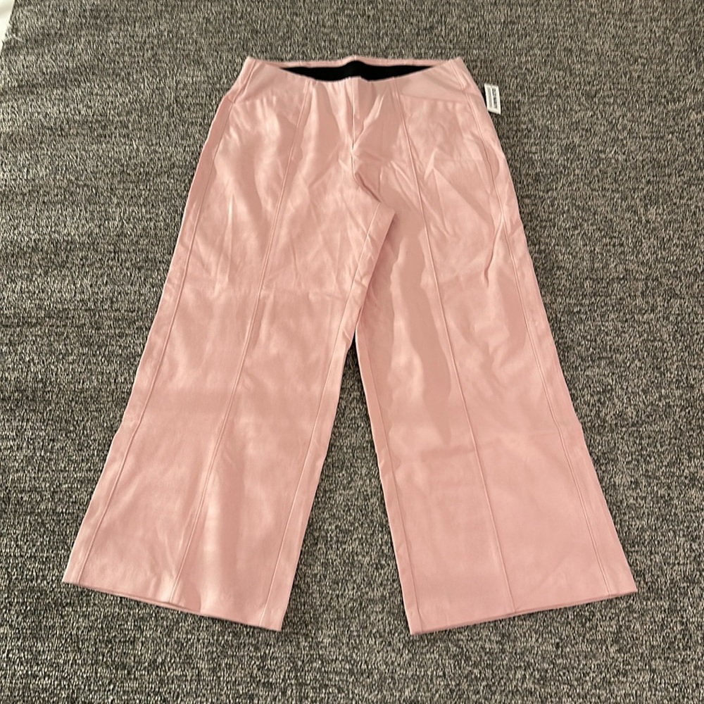 NWT Old Navy High Waisted Pull-On Wide Leg Pixie Pants Sz LP - Picture 2 of 9
